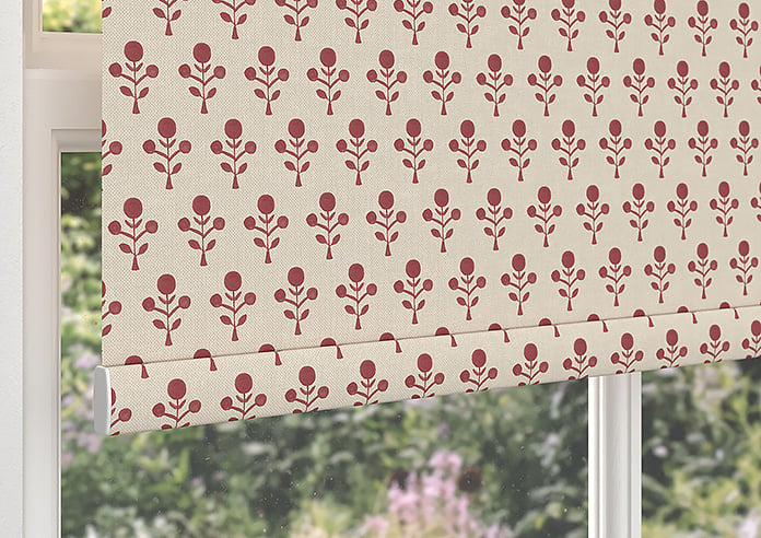 Emily Bond Hawthorn, Swiss Red - Roller Blind - Image 4